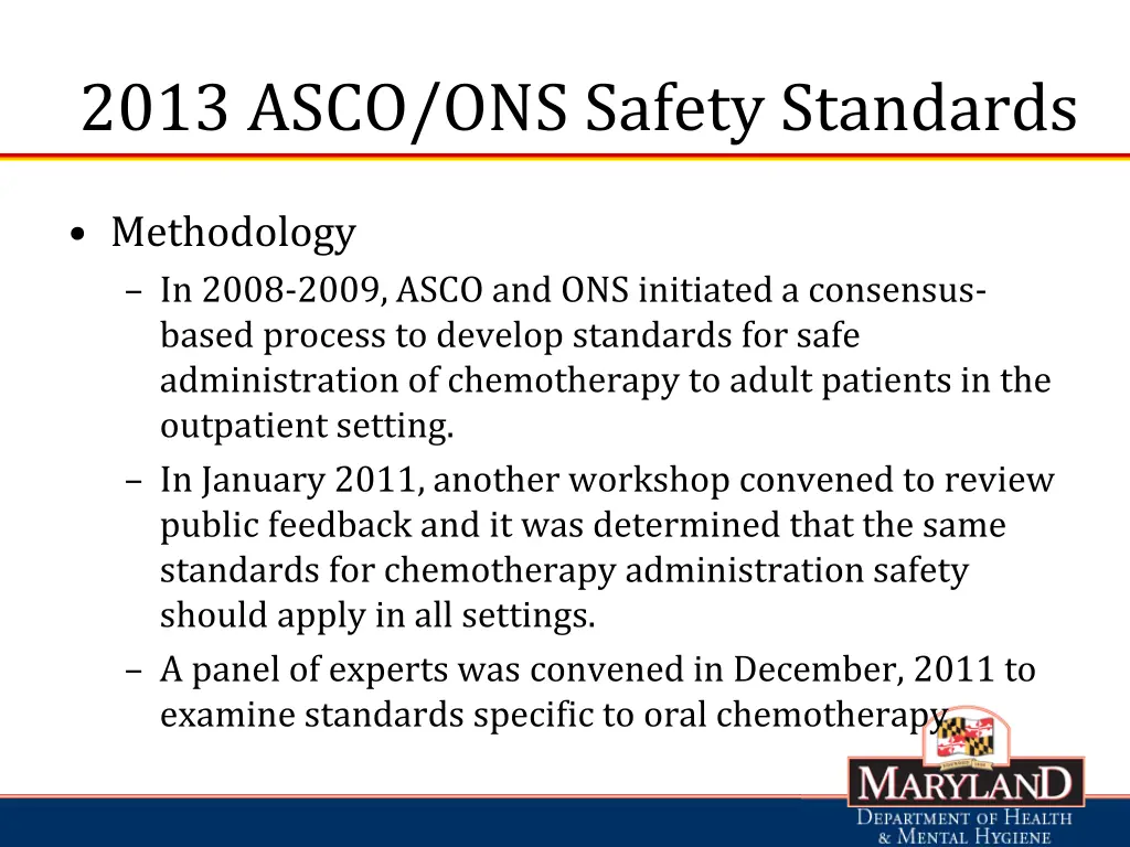 2013 asco ons safety standards 1