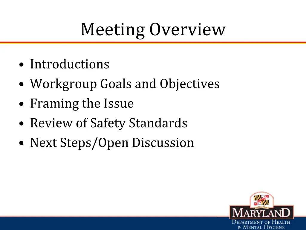 meeting overview