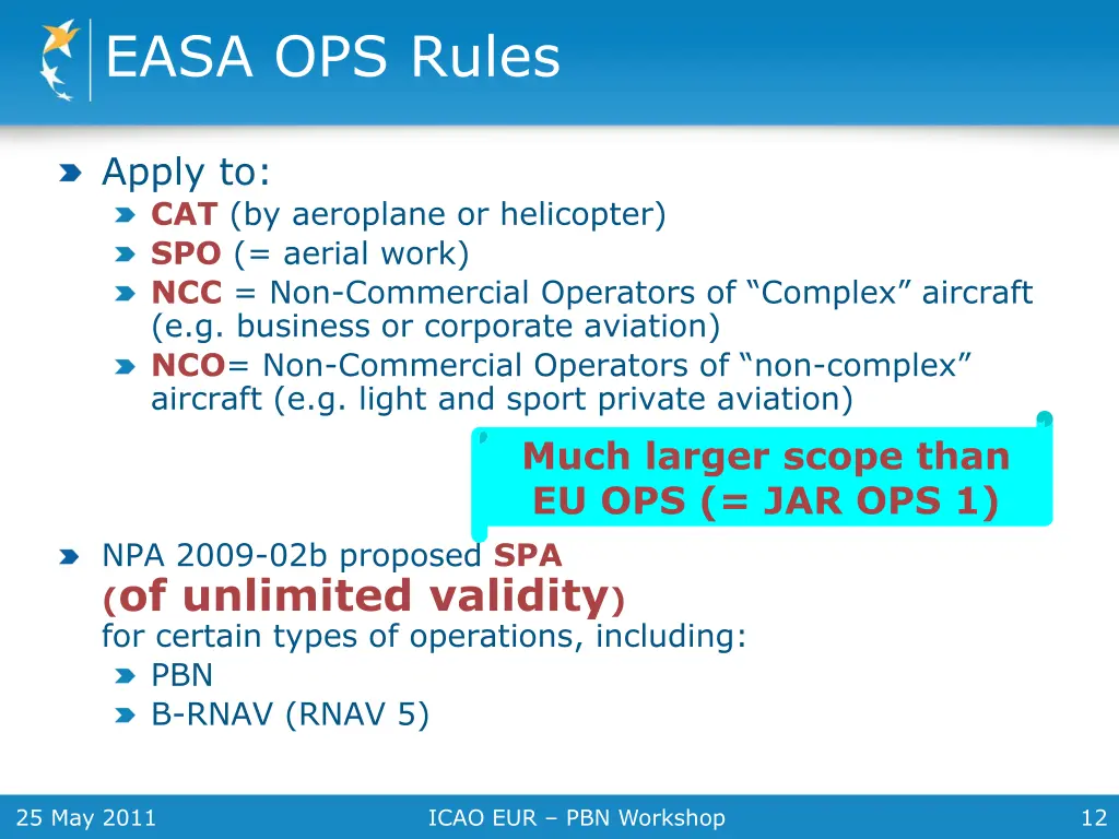 easa ops rules