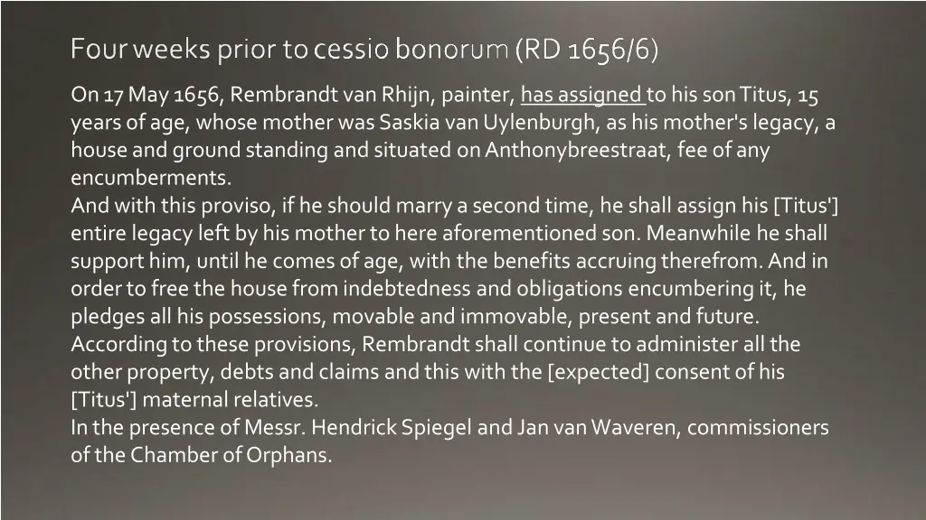 on 17 may 1656 rembrandt van rhijn painter