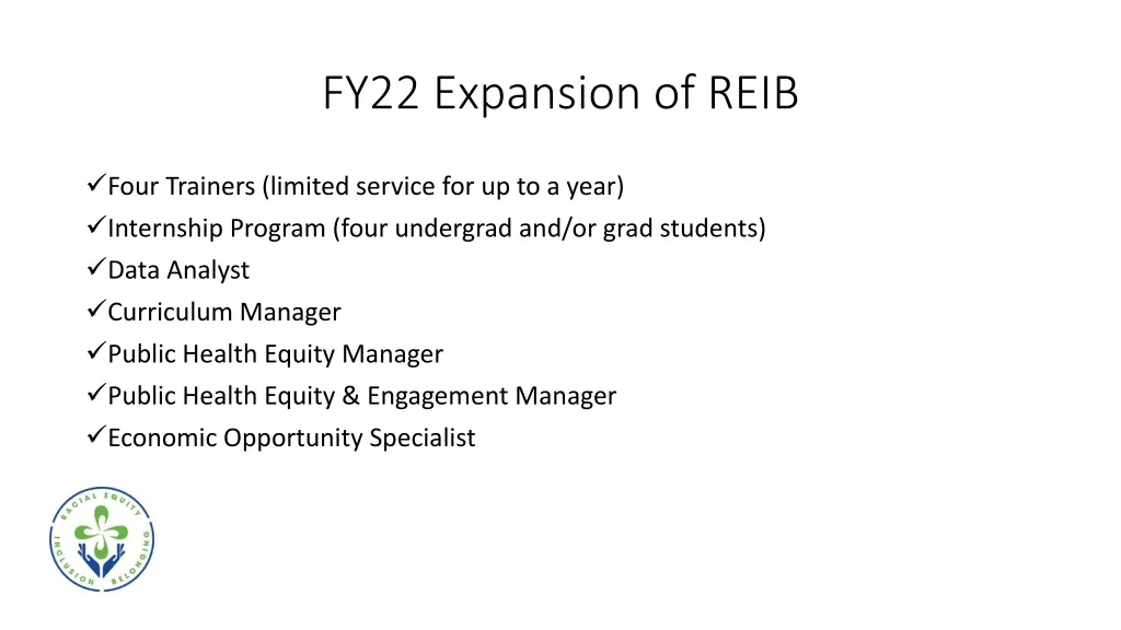 fy22 expansion of reib