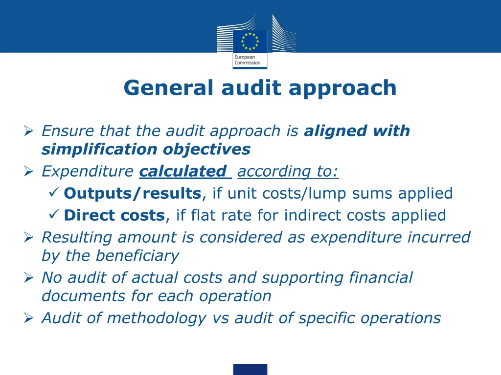 general audit approach