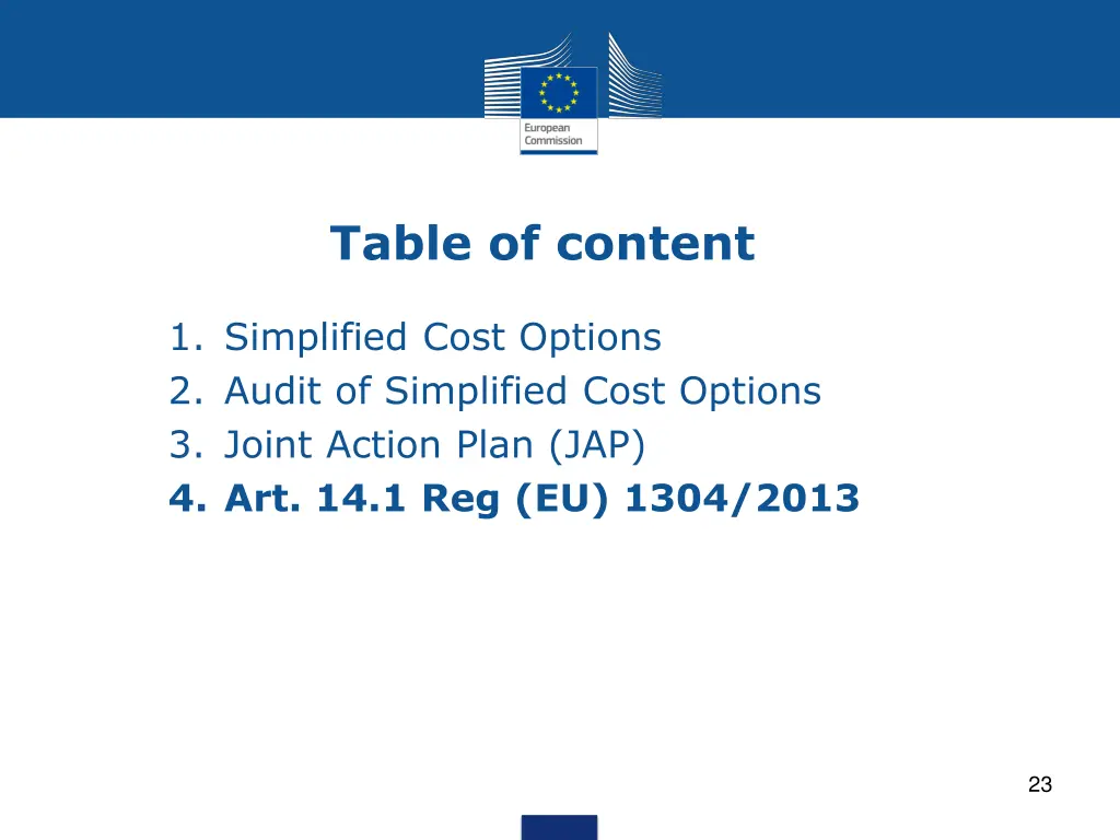 table of content 3