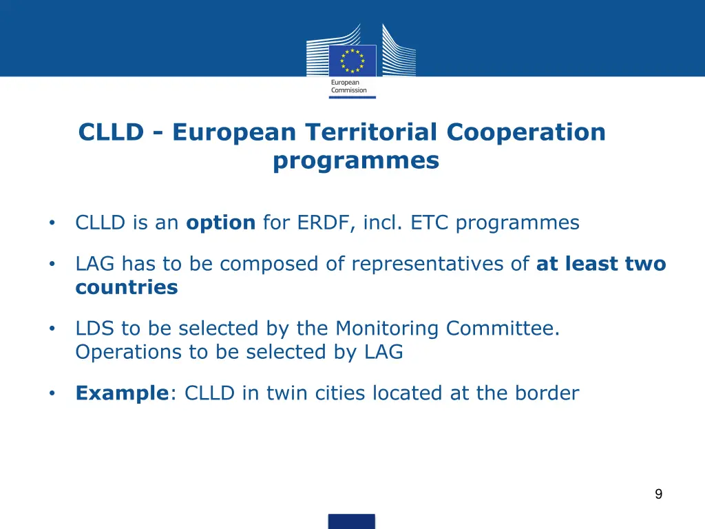 clld european territorial cooperation programmes