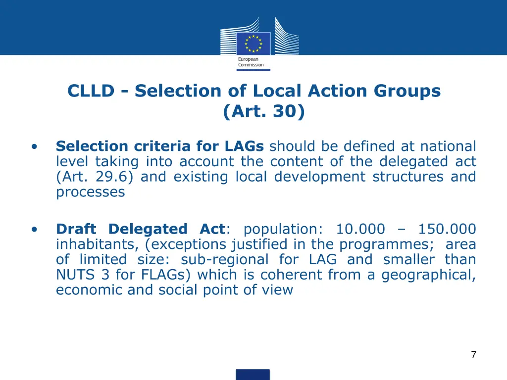 clld selection of local action groups art 30