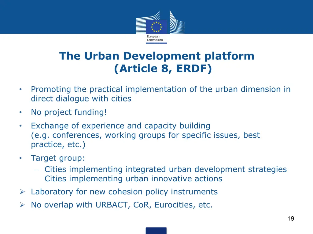 the urban development platform article 8 erdf