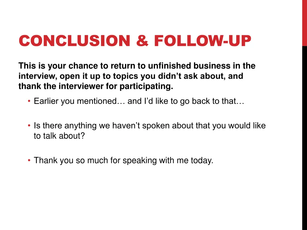 conclusion follow up