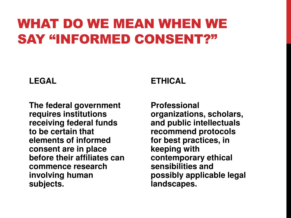 what do we mean when we say informed consent