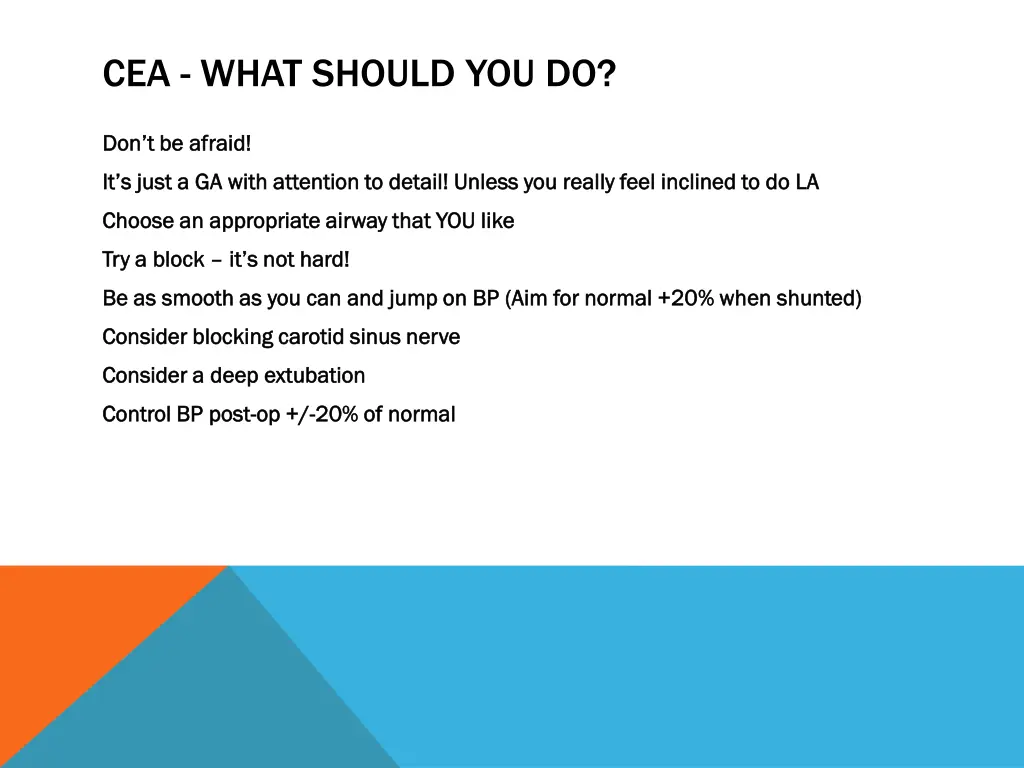 cea what should you do