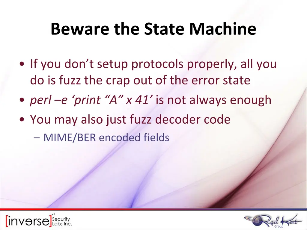 beware the state machine