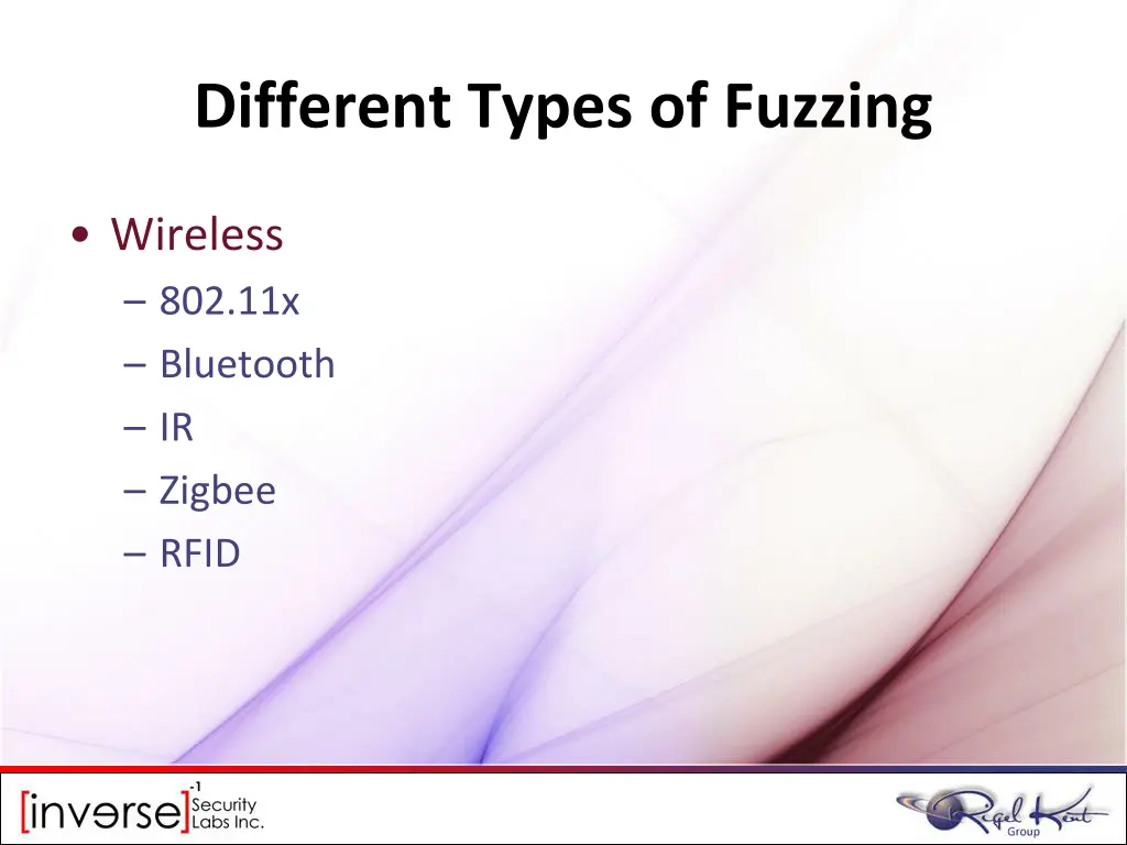 different types of fuzzing 1