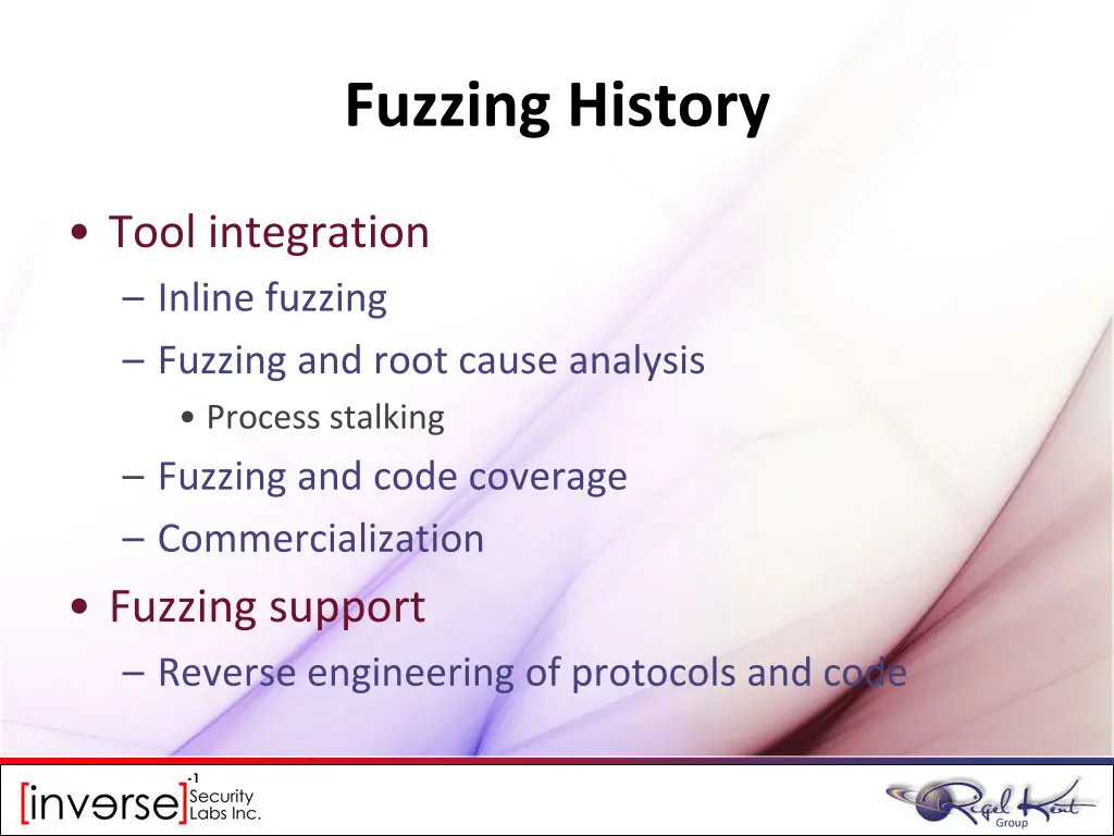 fuzzing history 1