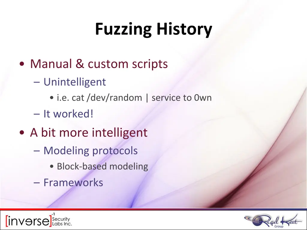 fuzzing history