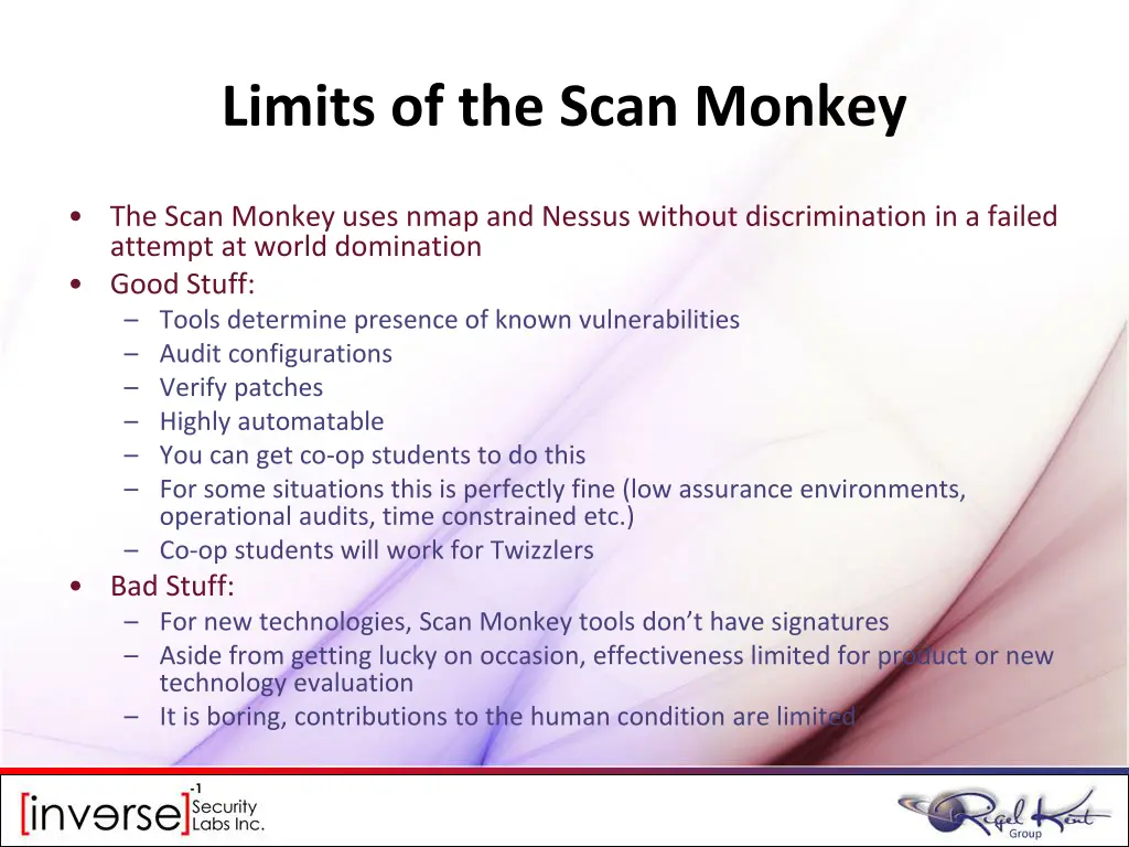 limits of the scan monkey