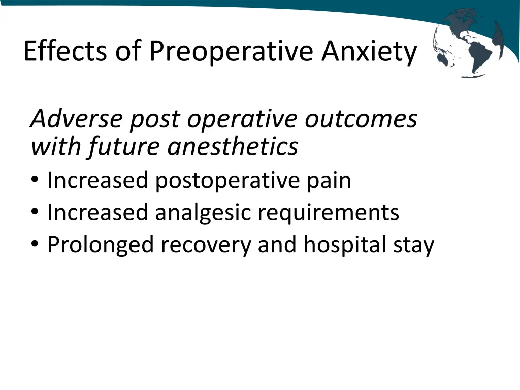 effects of preoperative anxiety 1