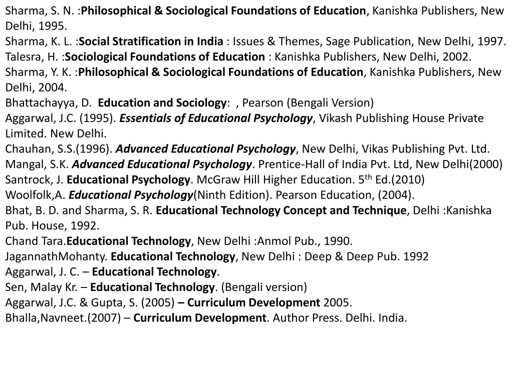 sharma s n philosophical sociological foundations