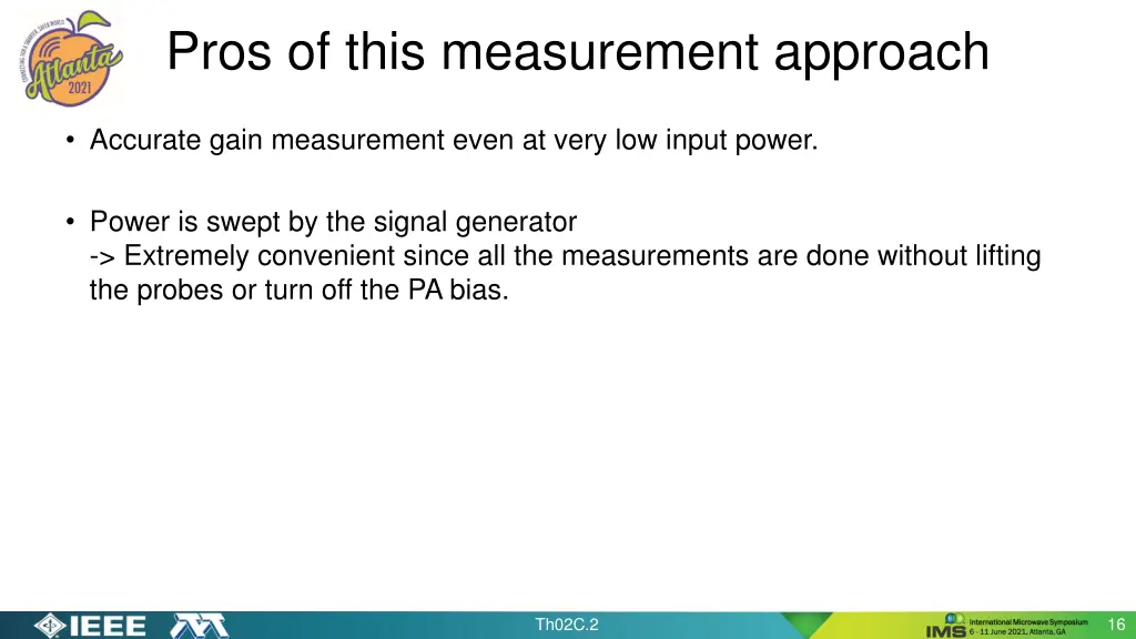 pros of this measurement approach