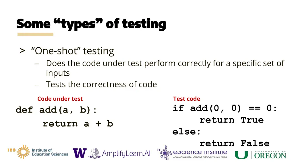 some types of testing some types of testing 1