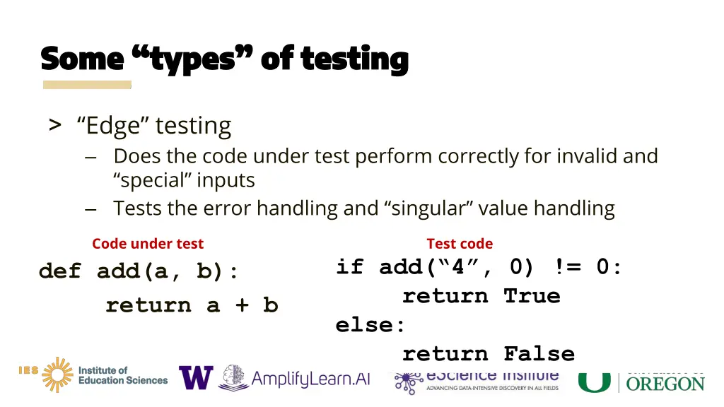 some types of testing some types of testing 3