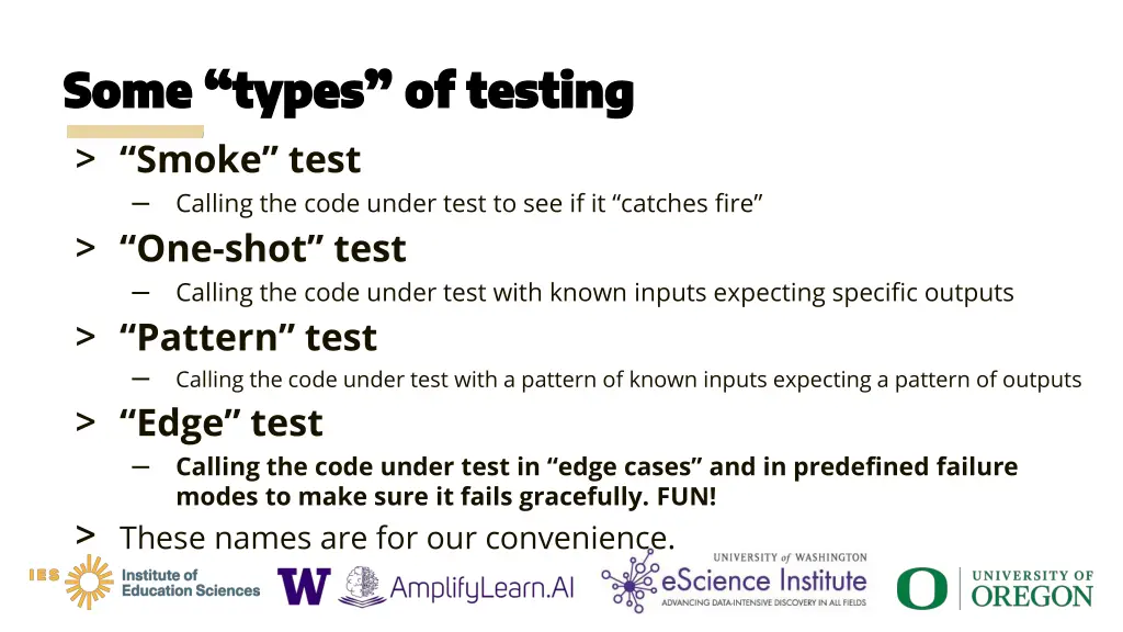 some types of testing some types of testing 5