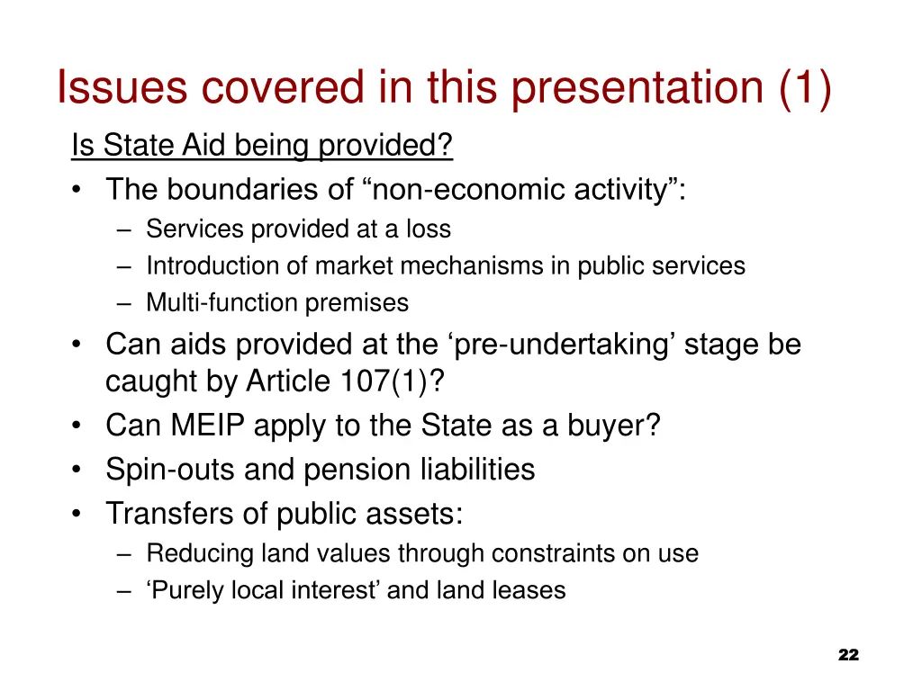 issues covered in this presentation 1 is state