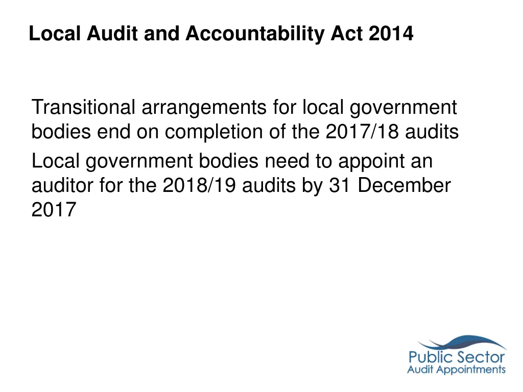 local audit and accountability act 2014