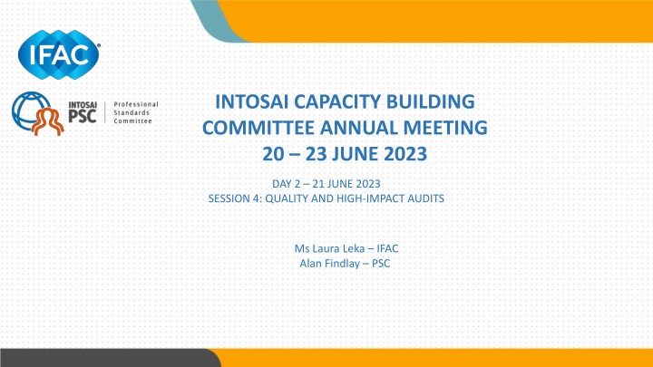 intosai capacity building committee annual