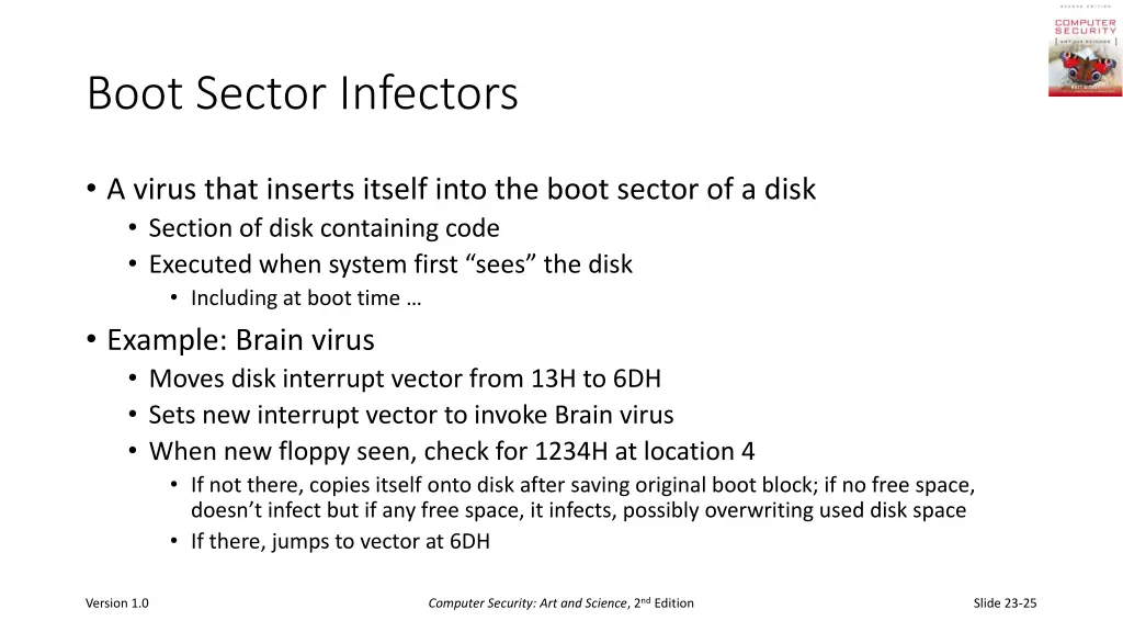 boot sector infectors