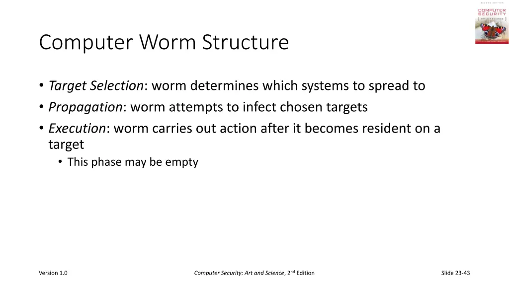 computer worm structure