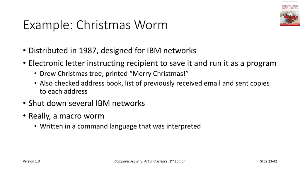 example christmas worm