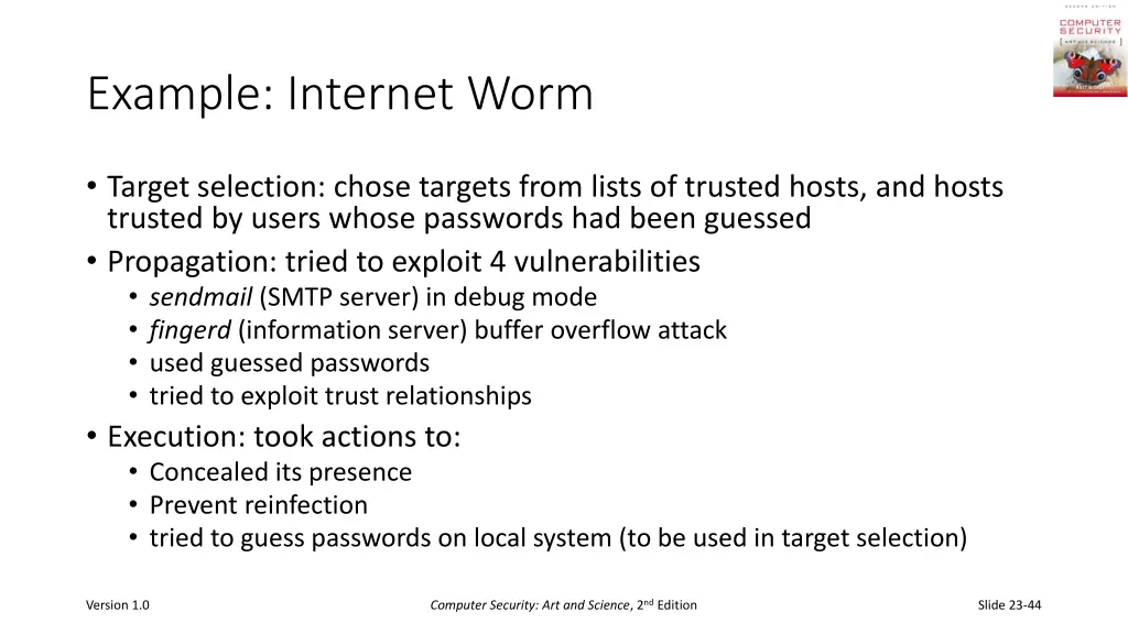 example internet worm