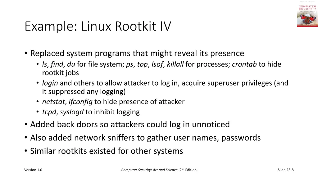 example linux rootkit iv