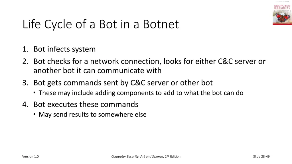 life cycle of a bot in a botnet