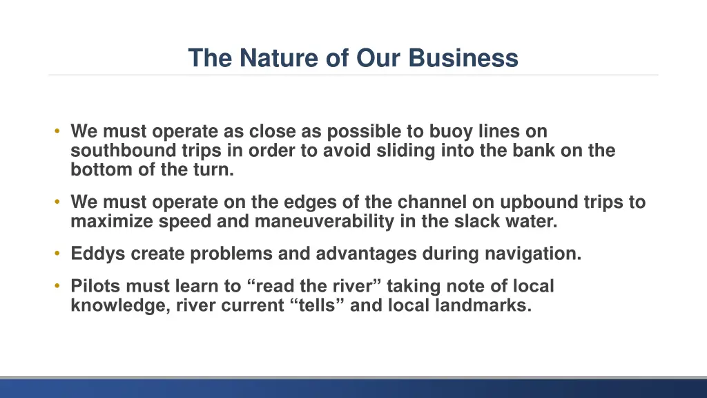 the nature of our business 1