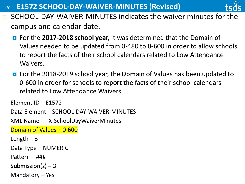 e1572 school day waiver minutes revised