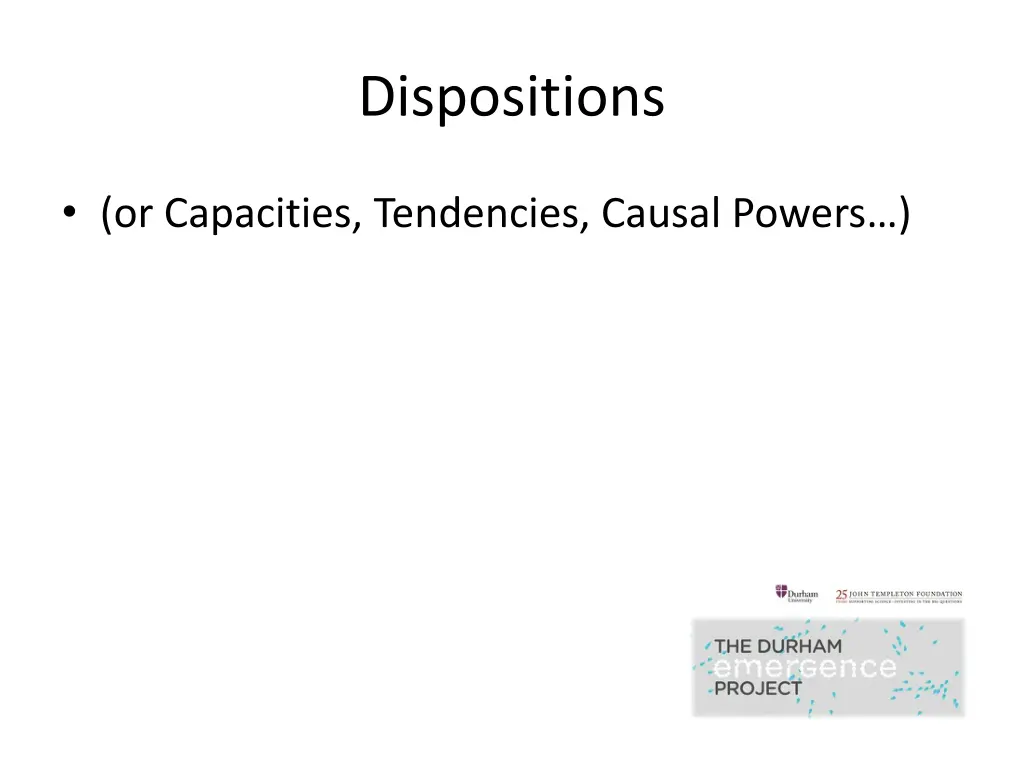 dispositions