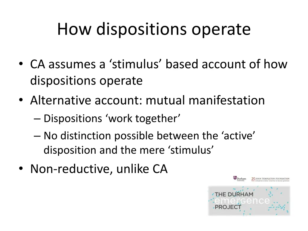 how dispositions operate 2