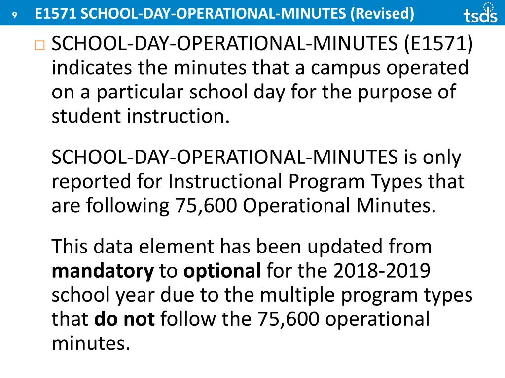 e1571 school day operational minutes revised