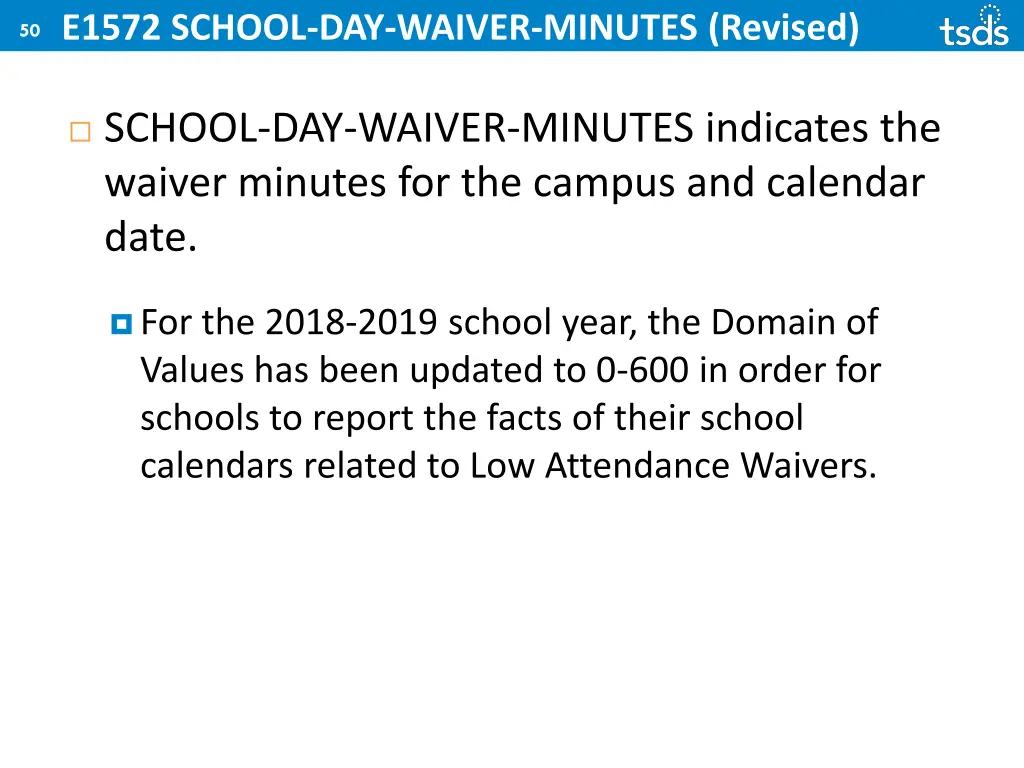 e1572 school day waiver minutes revised