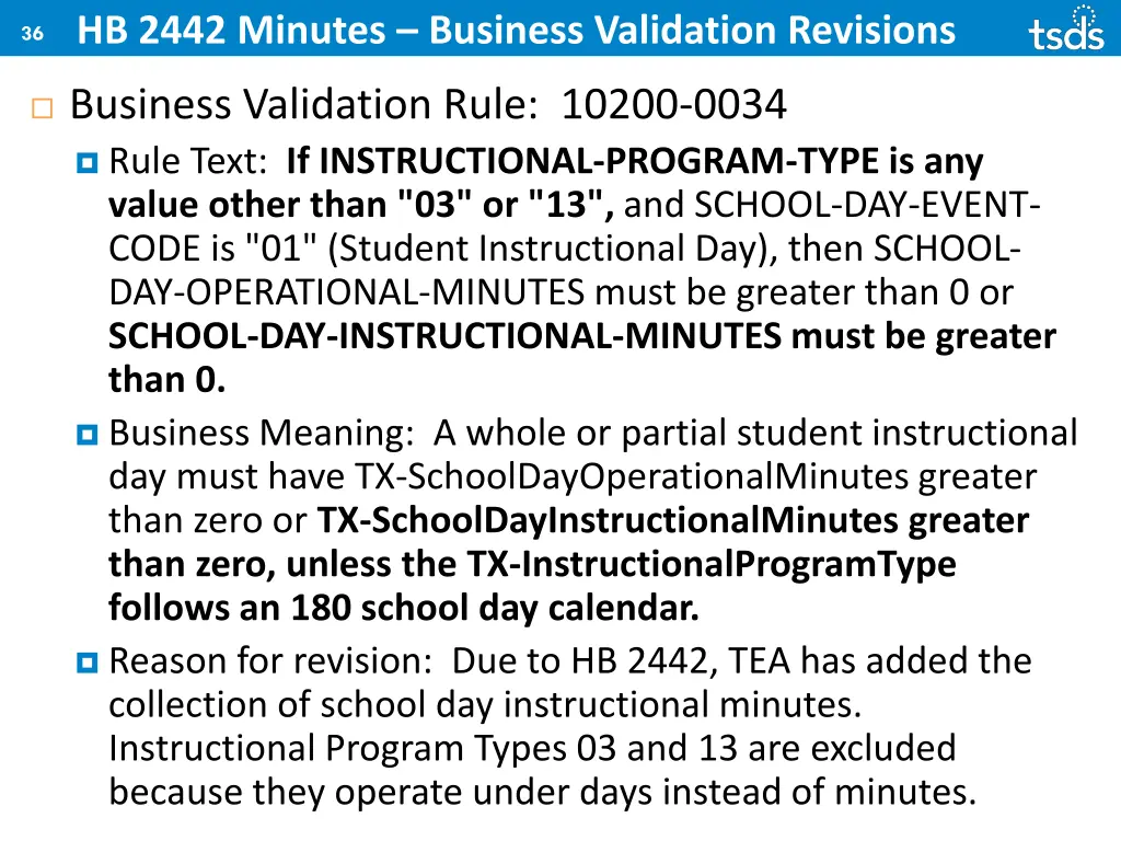 hb 2442 minutes business validation revisions 3