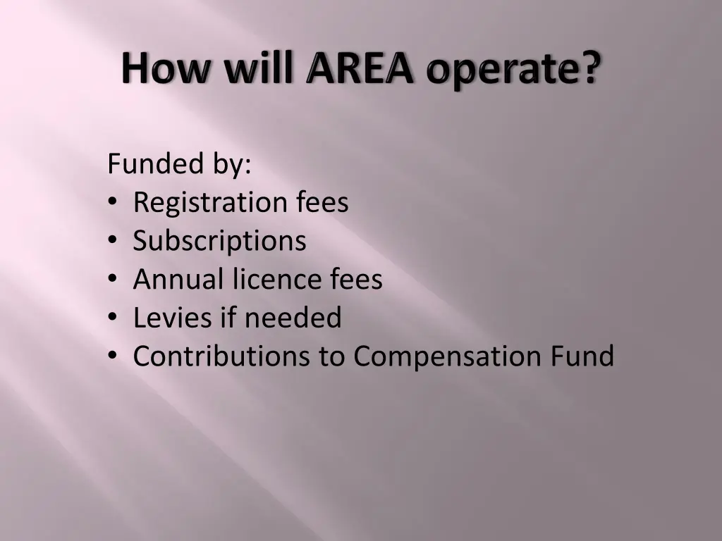 funded by registration fees subscriptions annual