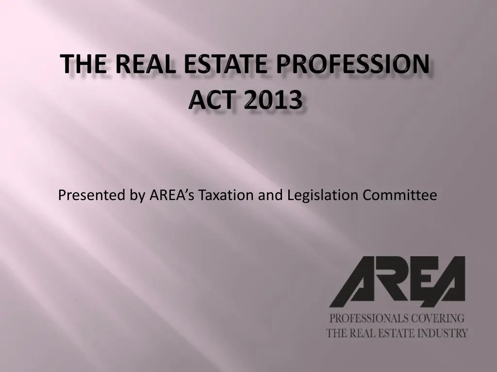 presented by area s taxation and legislation