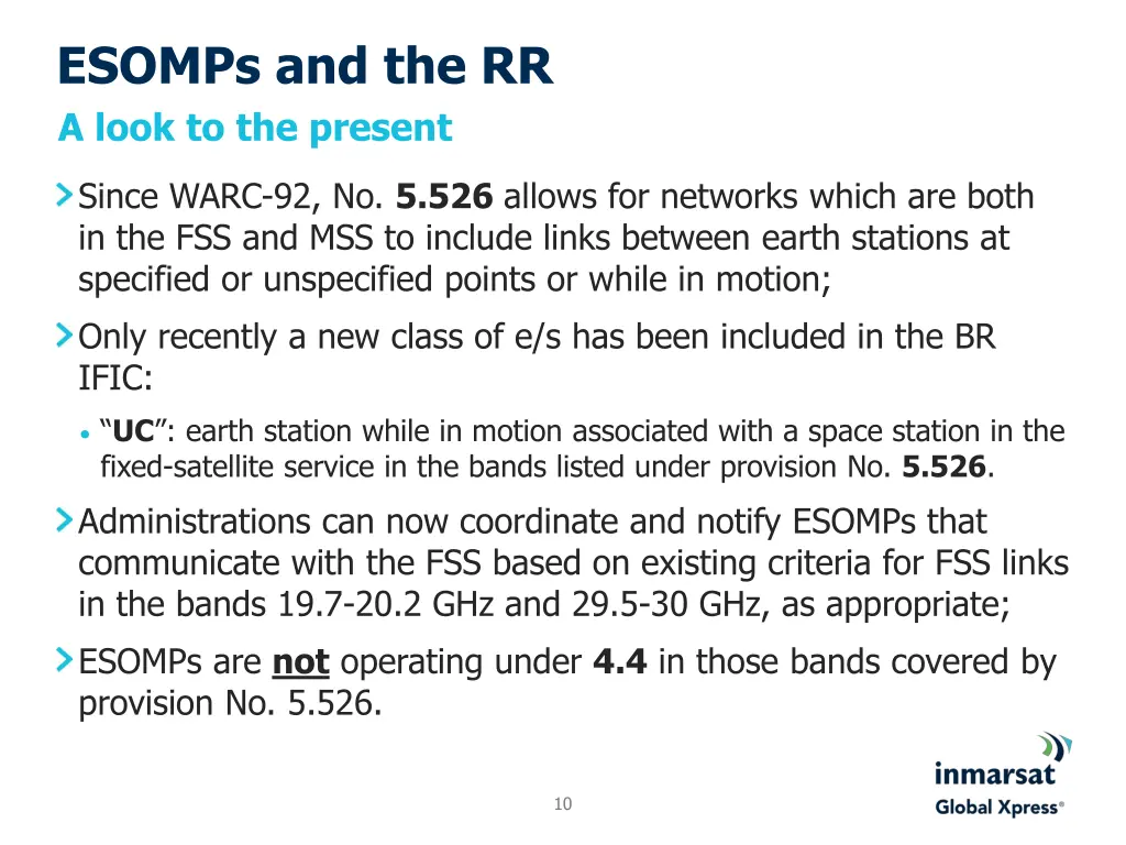 esomps and the rr a look to the present