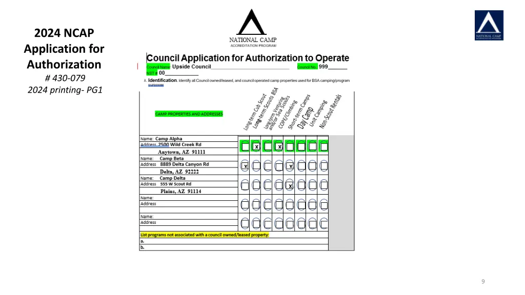 2024 ncap application for authorization