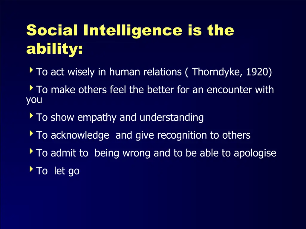 social intelligence is the ability