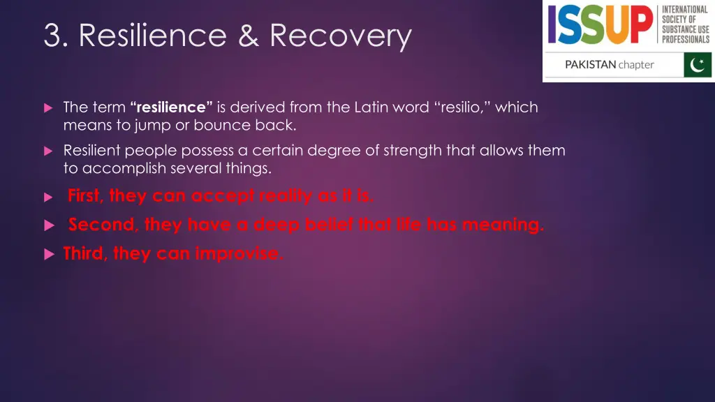 3 resilience recovery