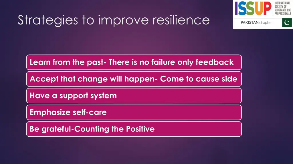 strategies to improve resilience