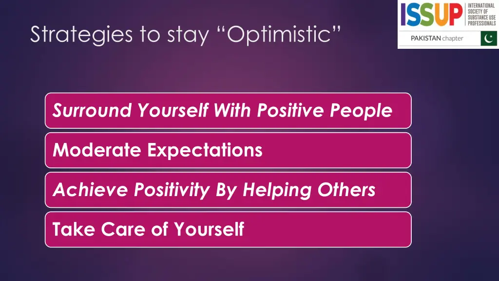 strategies to stay optimistic