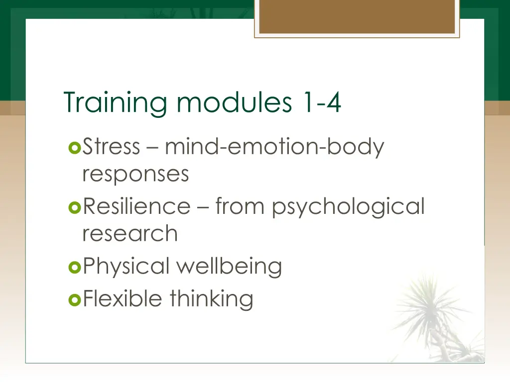 training modules 1 4