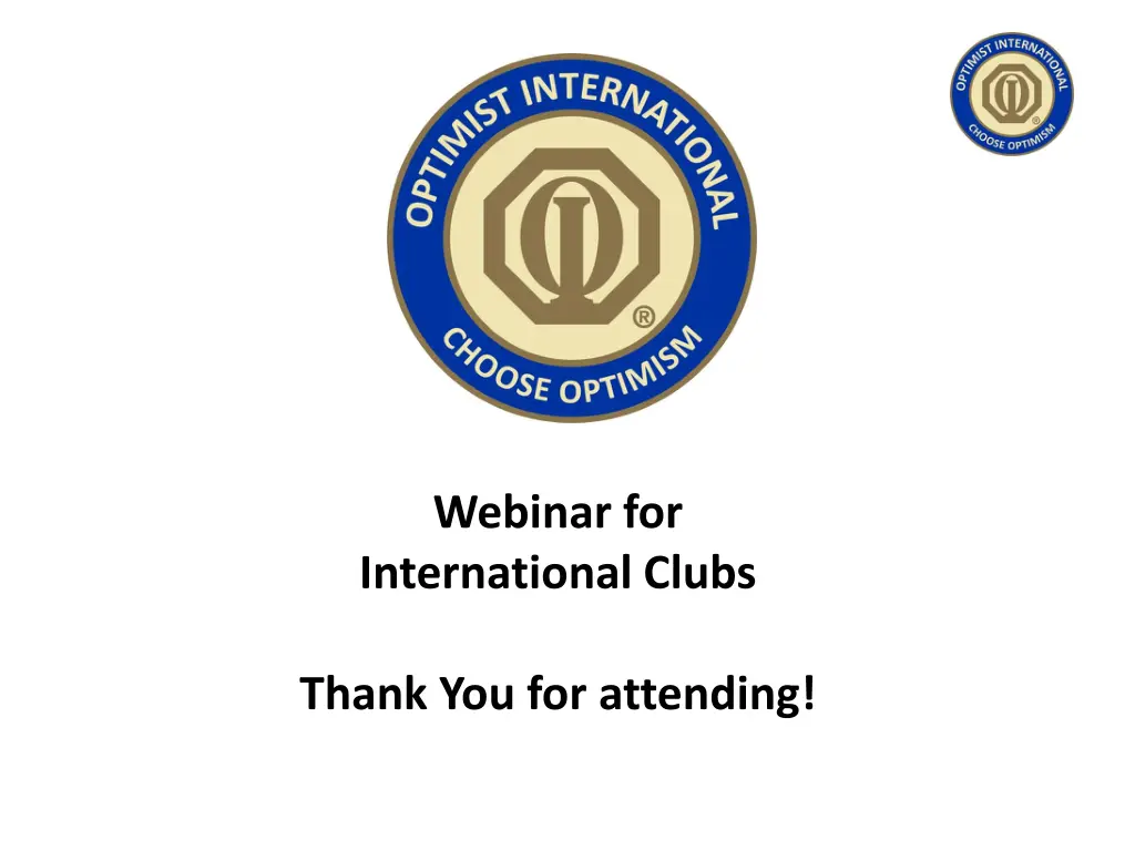 webinar for international clubs